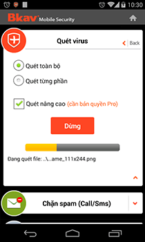 Bkav mobile security cho android