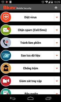 Bkav mobile security cho điện thoại