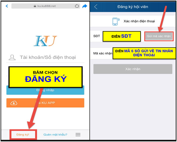Cách đăng ký tài khoản Kubet 01
