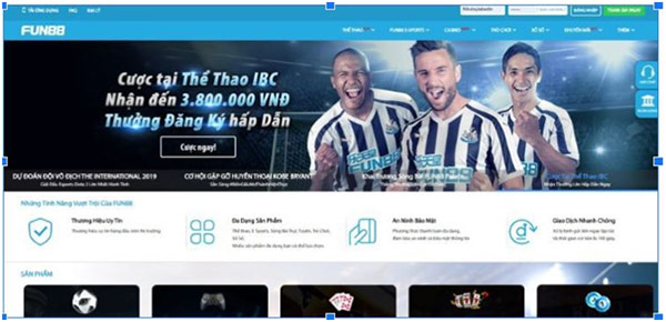 Cá cược bóng đá tại Fun88 VN Mobile 02