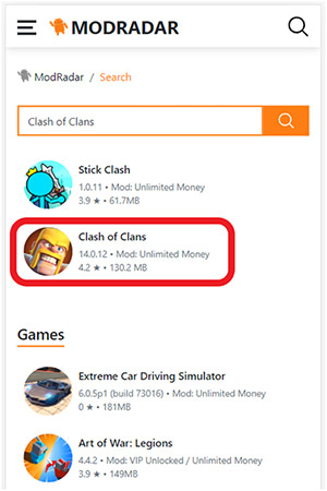 Tải Clash Of Clans Mod APK tại Modradar 03