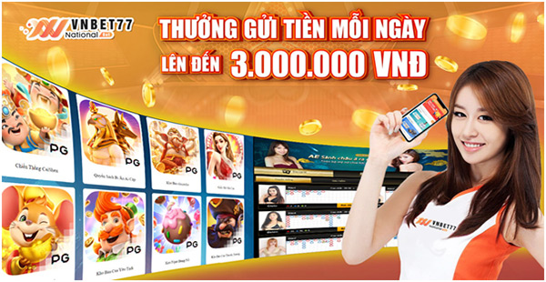 Chơi lô đề Online trên VNBet77 nhận ưu đãi siêu khủng 02