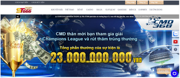 Các dịch vụ game tại nhà cái ST666 04