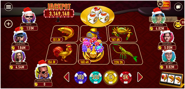 Cách chơi Bầu cua tại cổng game đình đám Man club 02