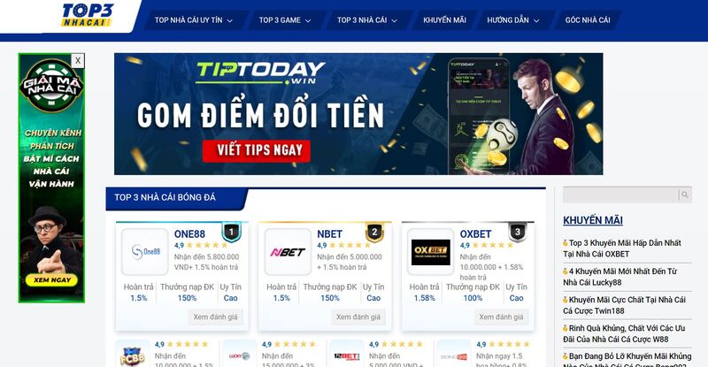 Review website Top3nhacai chuẩn xác và chi tiết nhất hiện nay 01