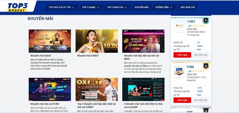Review website Top3nhacai chuẩn xác và chi tiết nhất hiện nay 02