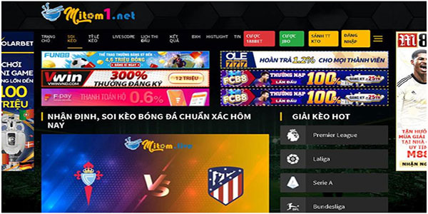 Mi tom.net hỗ trợ phát sóng bóng đá trực tuyến cực hay 01