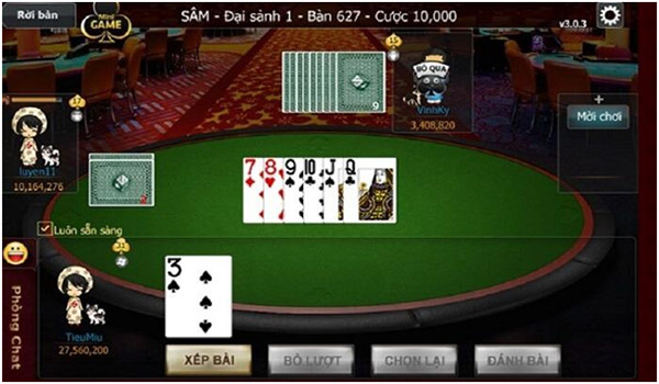 Cách chơi bài Sâm lốc online tại nhà cái AE888 04