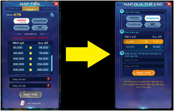 Cách nạp rút tiền tại cổng game Win79 05