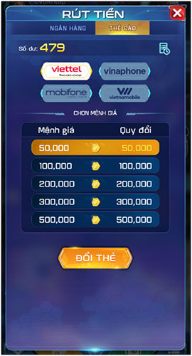 Cách nạp rút tiền tại cổng game Win79 07