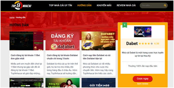 Top9nhacai - Top nhà cái uy tín nhất hiện nay 2