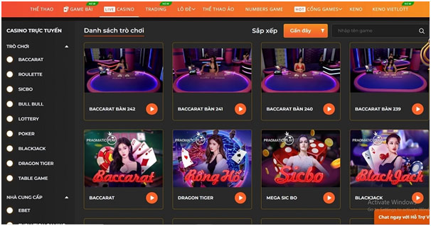 Bacccarat tại nhà cái SV88 1