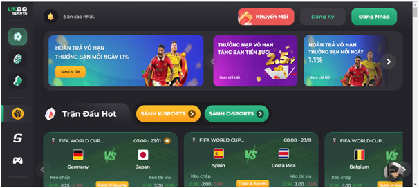 Cùng hưởng ứng mùa World Cup cực hấp dẫn tại UK88 2