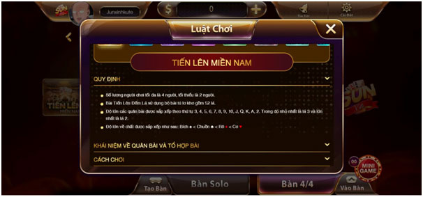 Cách Chơi Tiến Lên Miền Nam Tại Sunwin 2