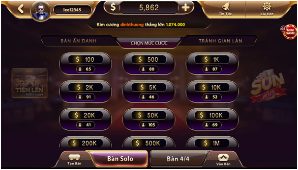 Cách Chơi Tiến Lên Miền Nam Tại Sunwin 4